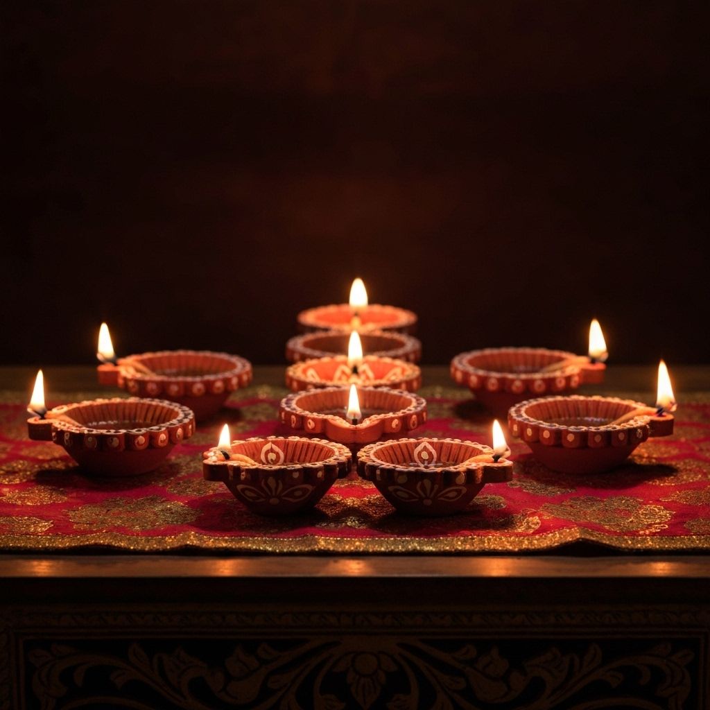 दीया सेट (12 पीस)